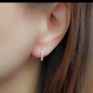 Super Trendy Coiled, Tiny Wire-wrapped 10 mm Hoop Earrings